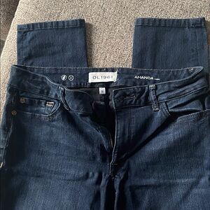 DL1961 Women's Straight Leg Jeans - Deep Indigo